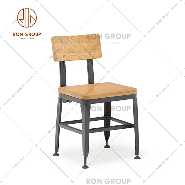 Factory Manufacture Wholesale Metal Chair Set Cafe Dining Chair