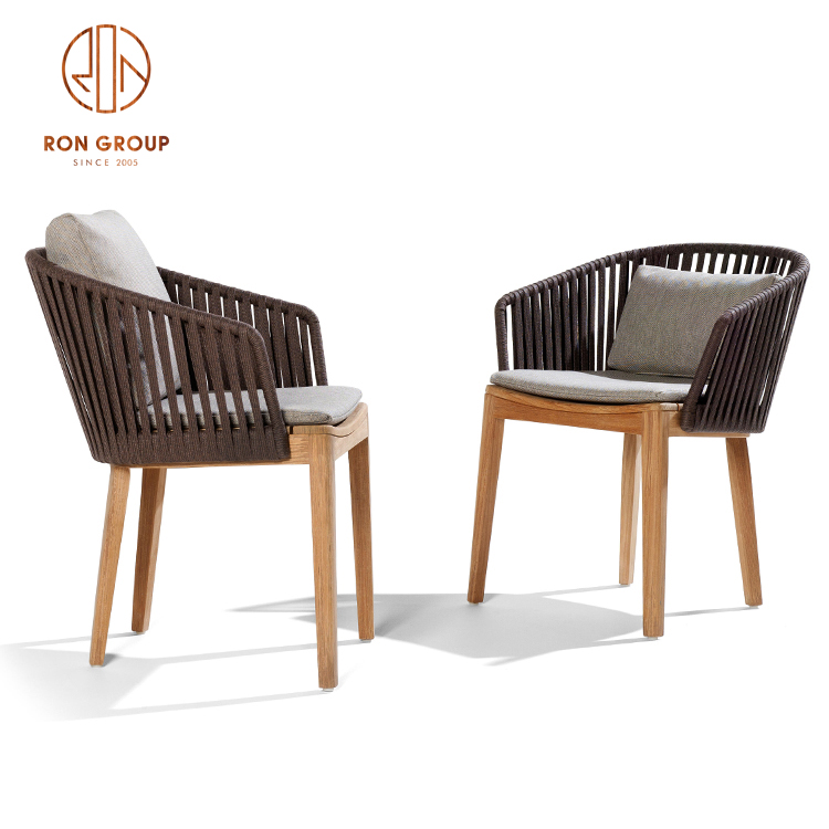 Foshan garden furniture restaurant coffee shop patio table and chair set