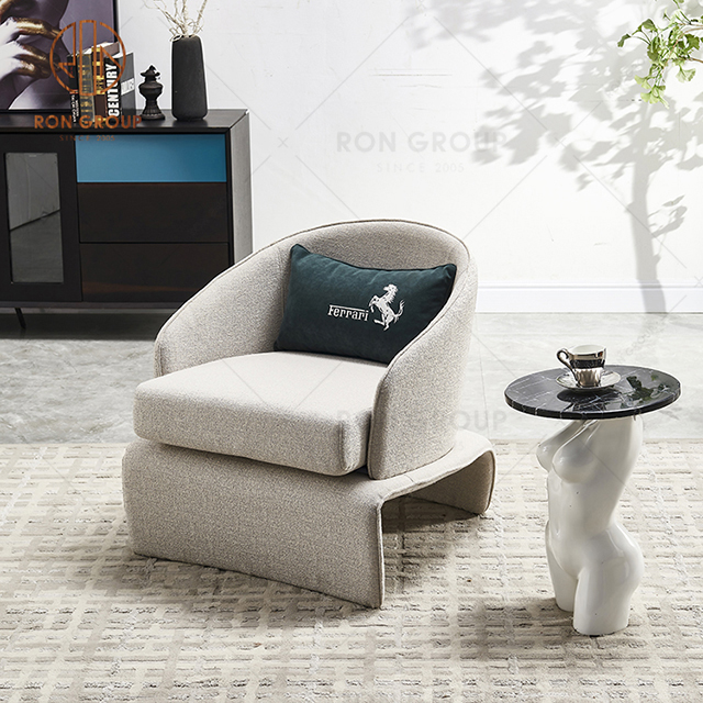 Special Design Single Sofa Set Villa Living Room Fabric Leisure Armchair