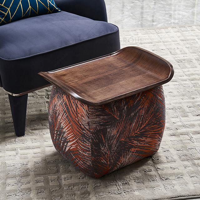 New Design Living Room Modern Stool Home Fabric Round Chair Sofa Pouf Stool Ottoman