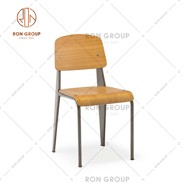 Good Quality Metal School Study Chair Restaurant Dining Chair Set