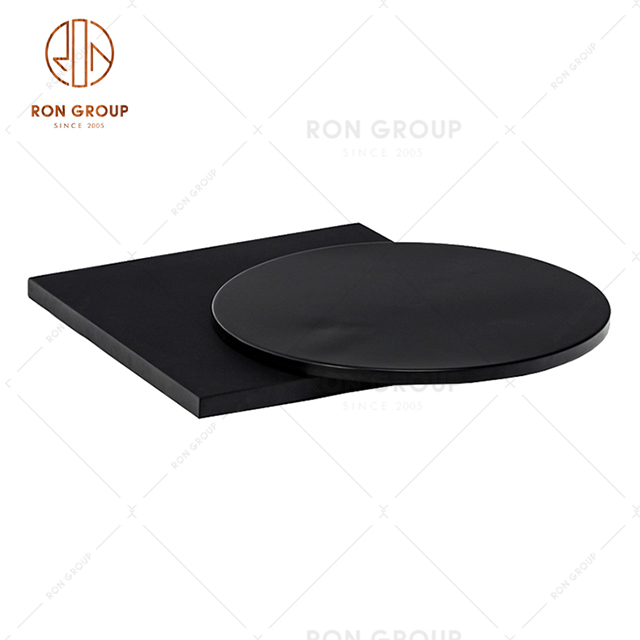 GA10TT1 Commercial Factory Outlet Cheap Price Black Wooden Table Top For Restaurant & Hotel & Cafe