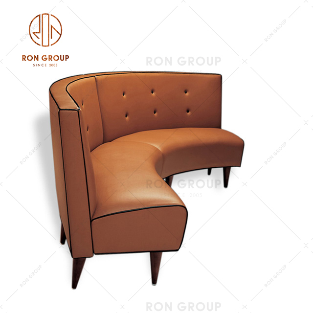 Factory Outlet Customize Curve Shape Sofa Booth For Restaurant & Hotel&Cafe