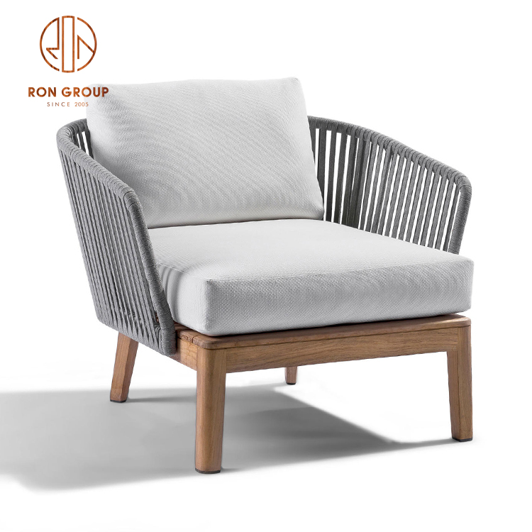 Modern outdoor furniture lounge rattan armchair leisure garden chair