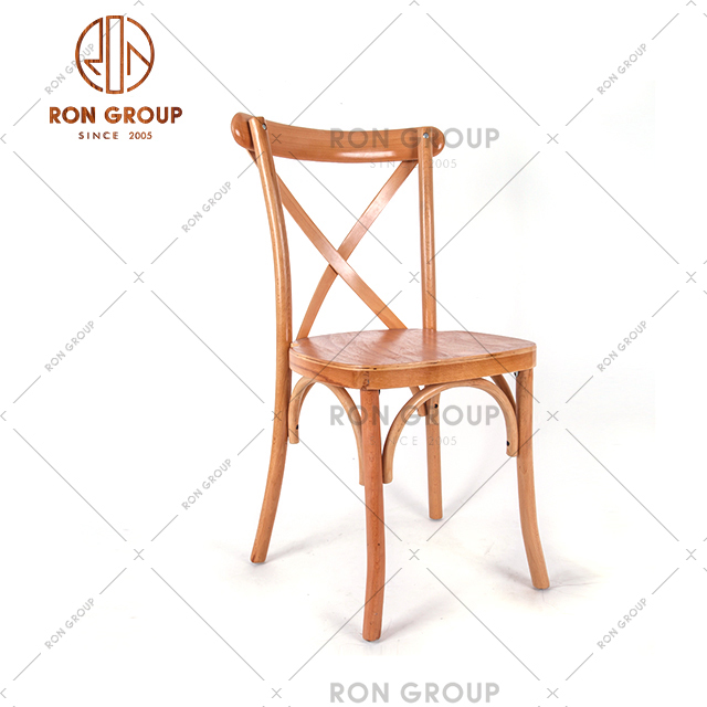 First choice durable beech wood chair uses not to draw raw wood color