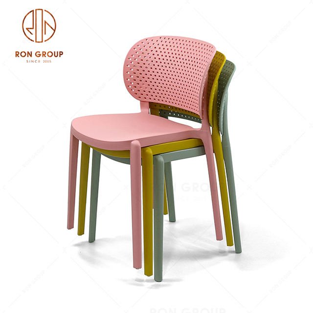 RNFP124-4 Simple Design Good Quality Restaurant Hotel Bar Cafe Plastic Chair