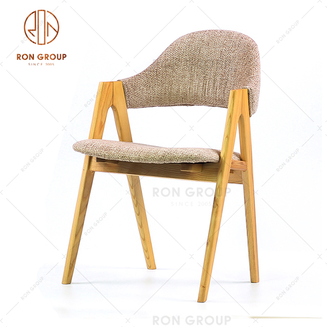 High Quality Italian Restaurant Furniture Dining Wooden Chair For Bistro Hotel Lounge Use