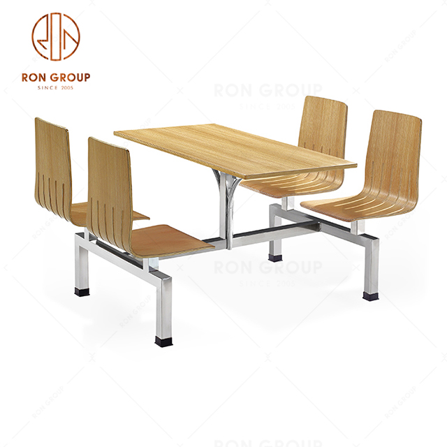 High Quality McDonald's Dining Table And Chair Staff Canteen Furniture