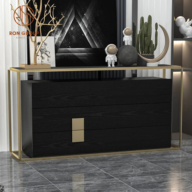 Nordic Minimalist Home Storage Side Cabinet Large Villa Kitchen Sideboard