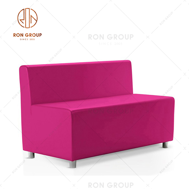 2022 New Styles Customized Restaurant Modern Booth Sofa Seating With Metal Frame For Restaurant & Club & Cafe & Bar