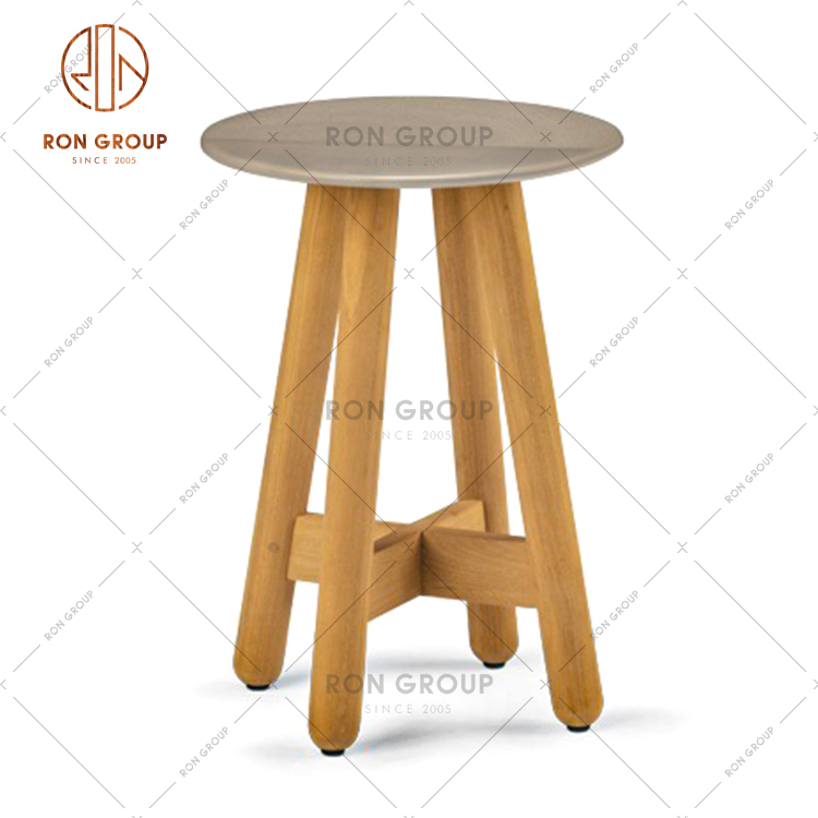 Popular Modern Design Outdoor Side Table Wooden Small Table For Hotel