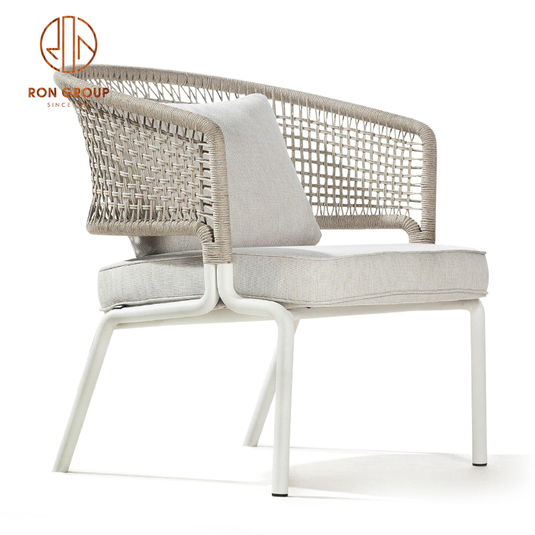 Rattan material outdoor cafe chairs for restaurant