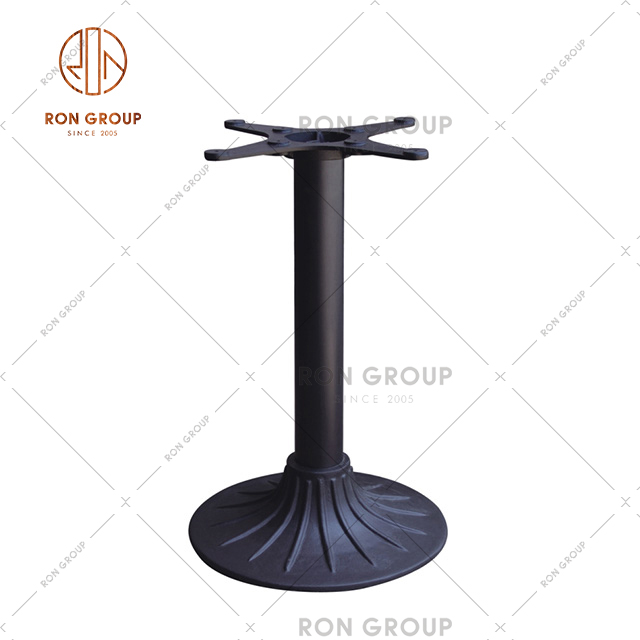 Restaurant Dining Table Base With Black Color And Strong Bearing Capacity For Cafe & Bar