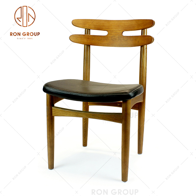 Commerical Wholesale Factory Supplier With Ash Wood Frame Soft Seat For Italy Steak Restaurant Use