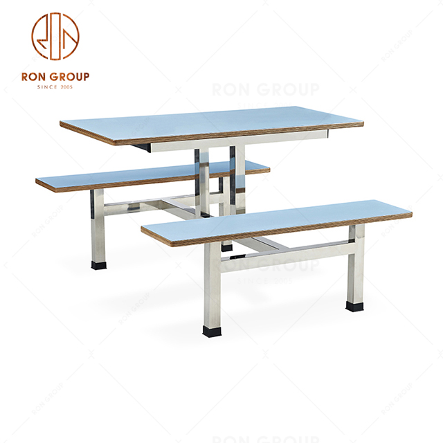 Hot Sale Fast Food Restaurant Furniture School Canteen Table And Chair Set