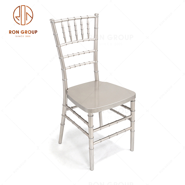 Popular Modern Design Wedding Sliver Resin Chiavari Chair For Outdoor Garden Banquet Furniture