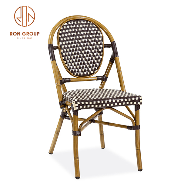 Hot Sale Outdoor Garden French Bistro Rattan Chair