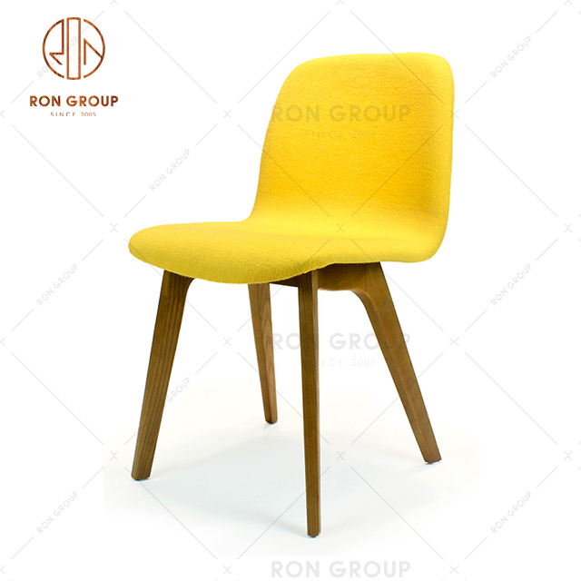 Modern Simple Design Furniture Fabric Armless Dining Chair For Hotel and Restaurant Cafe 