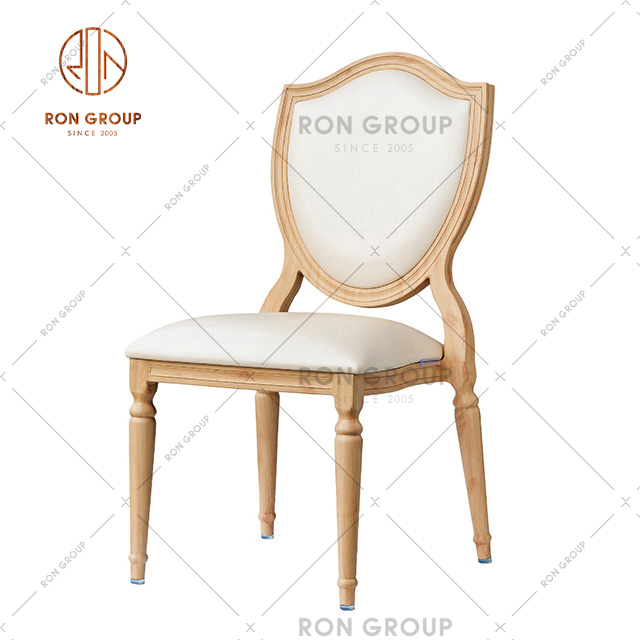Wedding Chair Wholesale Wedding Chair With Imitation Wood Grain Aluminum Alloy Frame 