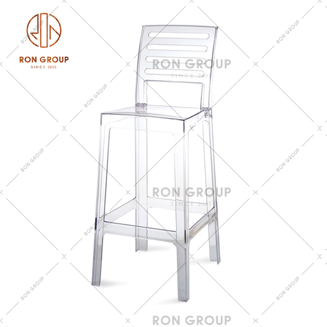 Top selling bar stools p;astic transparent chair for outdoor & wedding & banquet & party