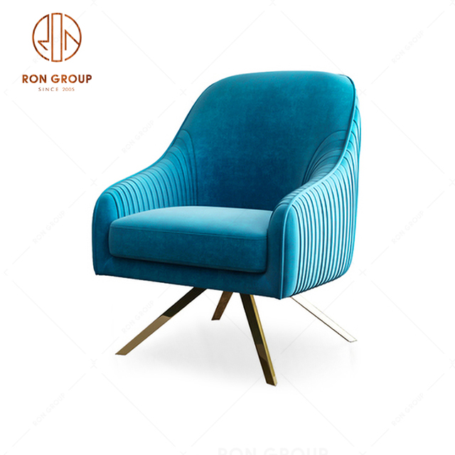 Chain Hotel Furniture Modern Design Metal Leisure Chair For Lobby Lounge
