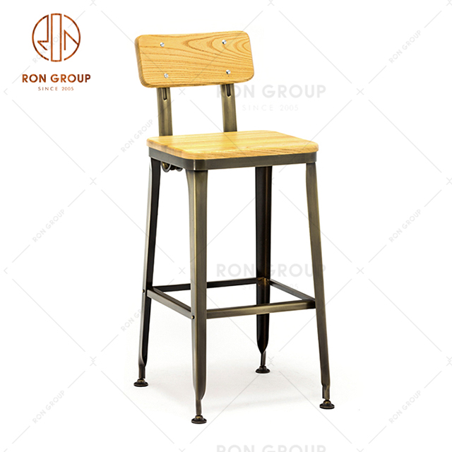 GA501C-75STW Factory Wholesale Commercial Furniture Metal Bar Chair For Cafe And Hotel Restaurant