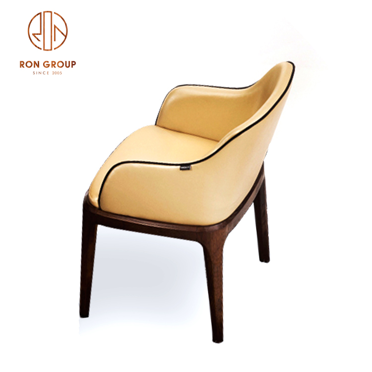 Lounge Chair Modern Elegant Wing Back Wood Legs Accent For Apartment And Living Room Furniture 