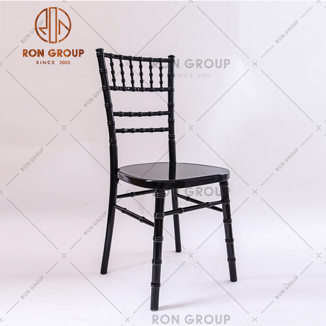  Wholesale good quality modern design modern black color event wedding rental stackable bistro chair