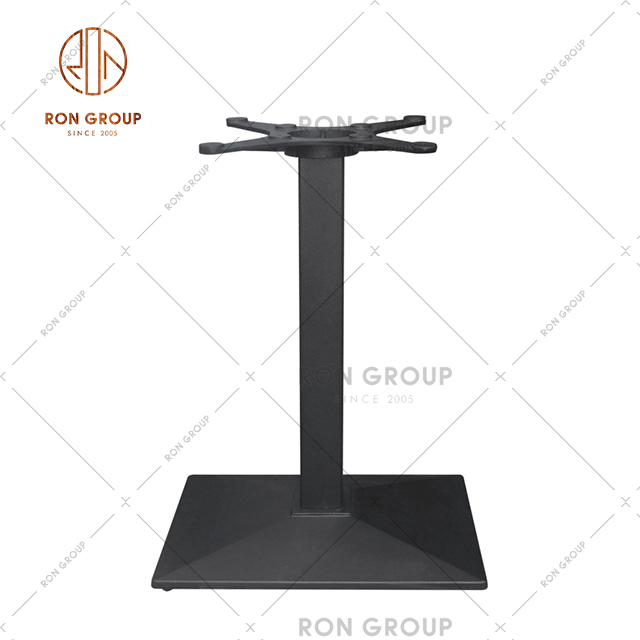 Good Quality Metal Furniture Base Black Powder Coat Table Pedestal Base For Hotel