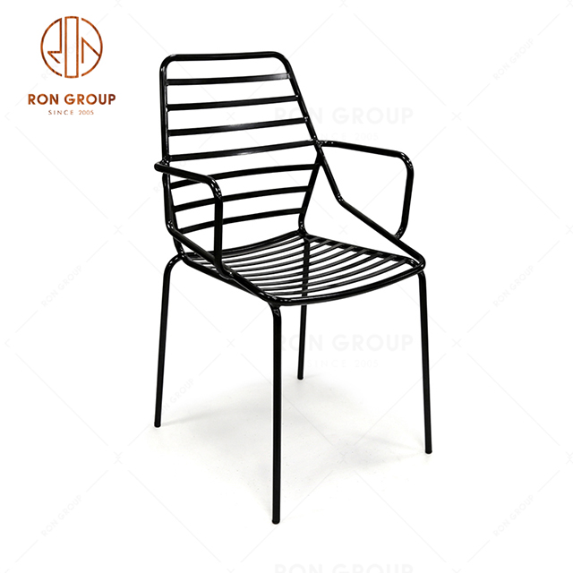 High Quality Outdoor Coffee Shop Dining Chair Metal Chair For Patio