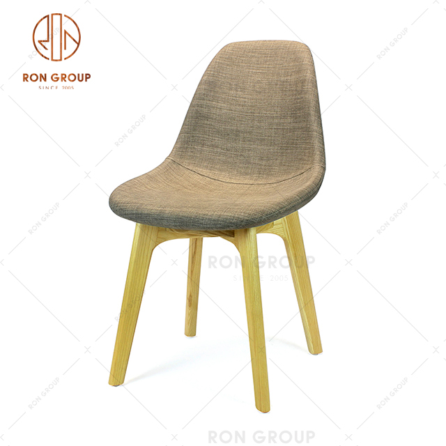 Simple Design Solid Ash Wood Dining Chair for Home Restaurant and Coffee Shop