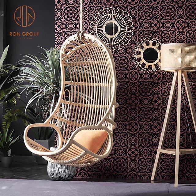 Popular Country Style Furniture Garden Wicker Chair Hanging Sofa For Balcony 