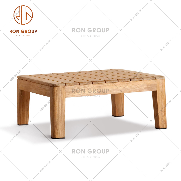 Good Quality Swimming Pool Solid Wood Table Wooden Coffee Table For Garden