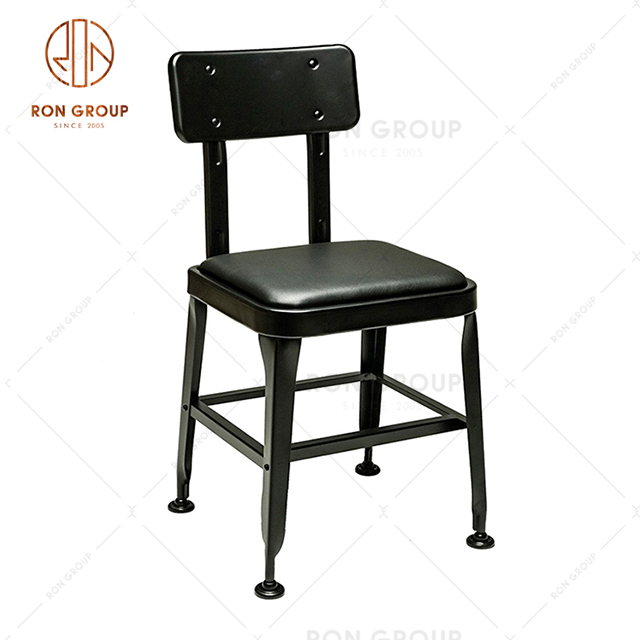 GA501C-45STP High quality wholesale metal restaurant furniture with soft seat dining chair for cafe bistro