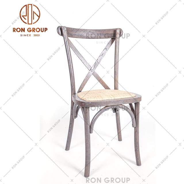  Wholesale industrial vintage design restaurant cafe bistro different color painting wooden seat chair
