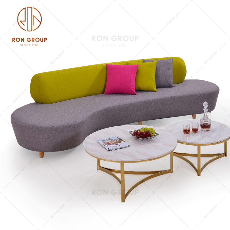 Popular High Quality Restaurant Linen Fabric Sofa For Italy Restaurant Hotel Gallery Club Use