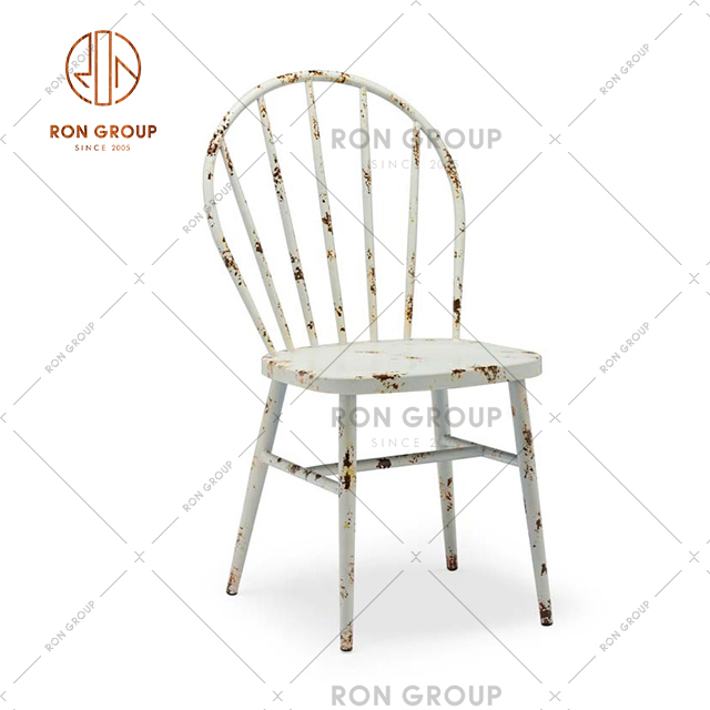 Antique Style Metal Chair Garden Chairs Restaurant Dining Chair Furniture