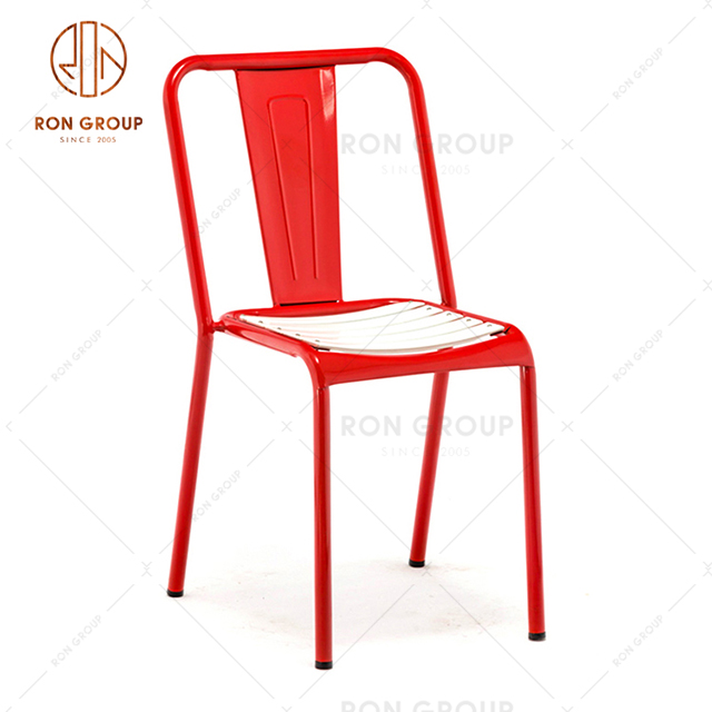 GA2401-45ST American restaurant metal dining chair with optional color choose for cafe & bar & club & bistro