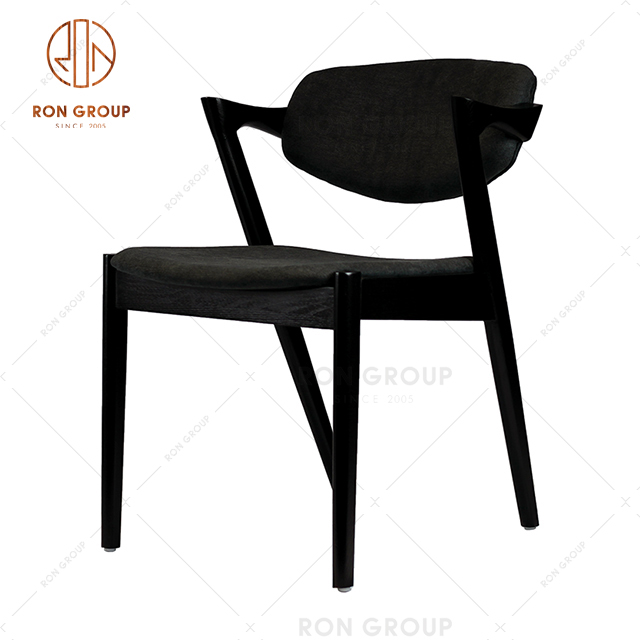Unique Design Wooden Dining Chair With Different Color And Material Cushion For Restaurant Hotel Use