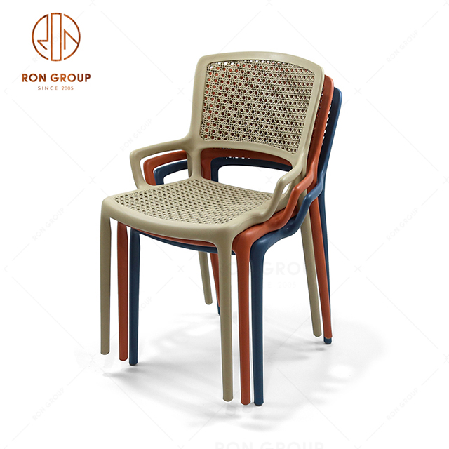 RNFP124-2 Special Design Simple Restaurant Hotel Bar Cafe Plastic Chair