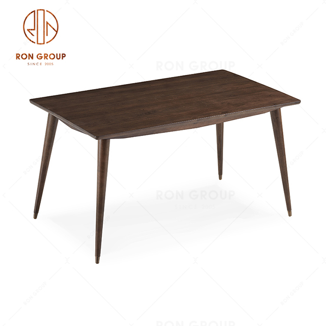 High Quality Nordic Style Wooden Table Restaurant Buffet Dining Table