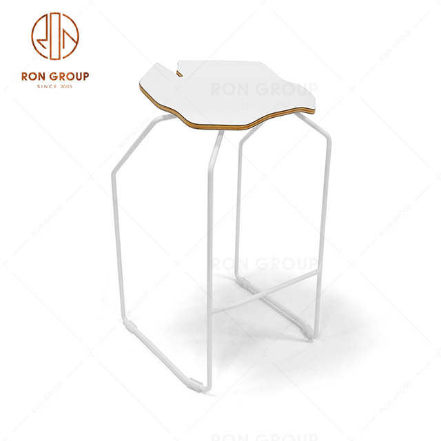 Hot Sale White Metal Dining Chair KFC Chair Mcdonald's Table And Chair Set