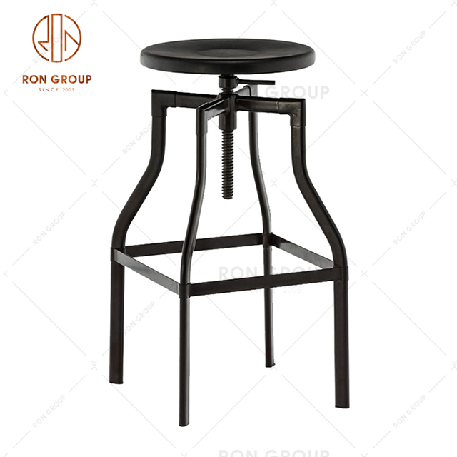 GA601C-65ST Cheap Price Factory Outlet Star Hotel Furniture Metal Bar Chair For Restaurant & Coffee Shop