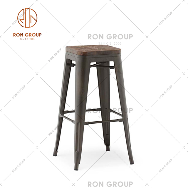Hot Sale Restaurant Dining Chair Metal Bar Stool For Coffee Shop And Bar