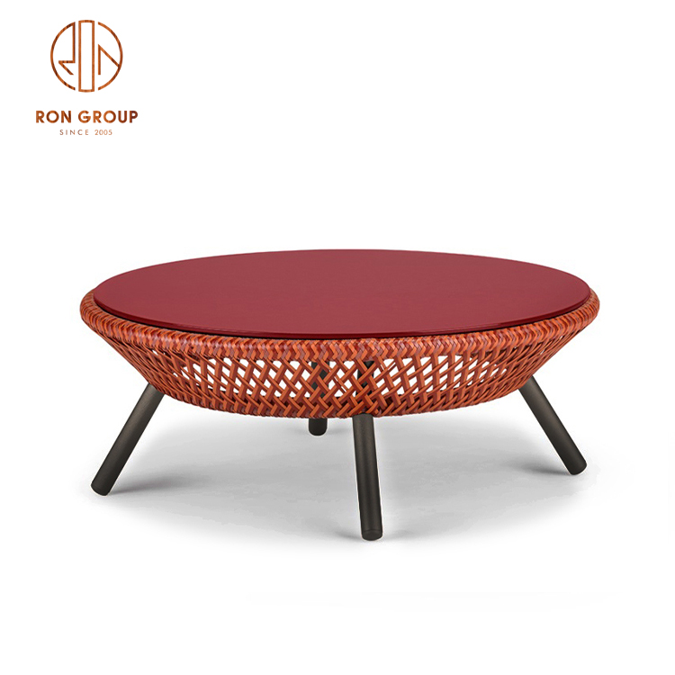 New design garden rattan wicker rope sofas modern outdoor furniture