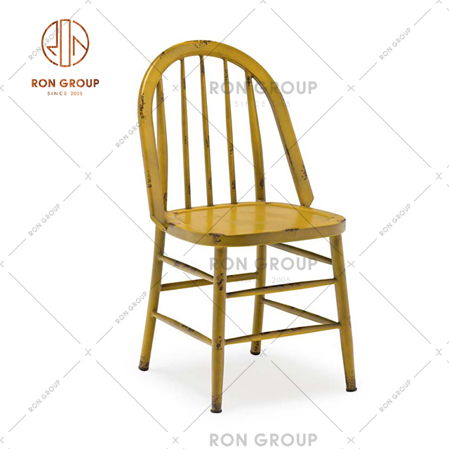 Color Customized Dining Chair Outdoor Garden Chair Restaurant Metal Chair