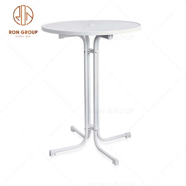 Wholesale Foldable Table Resin White Wimbledon Outdoor Bar Hotel Furniture