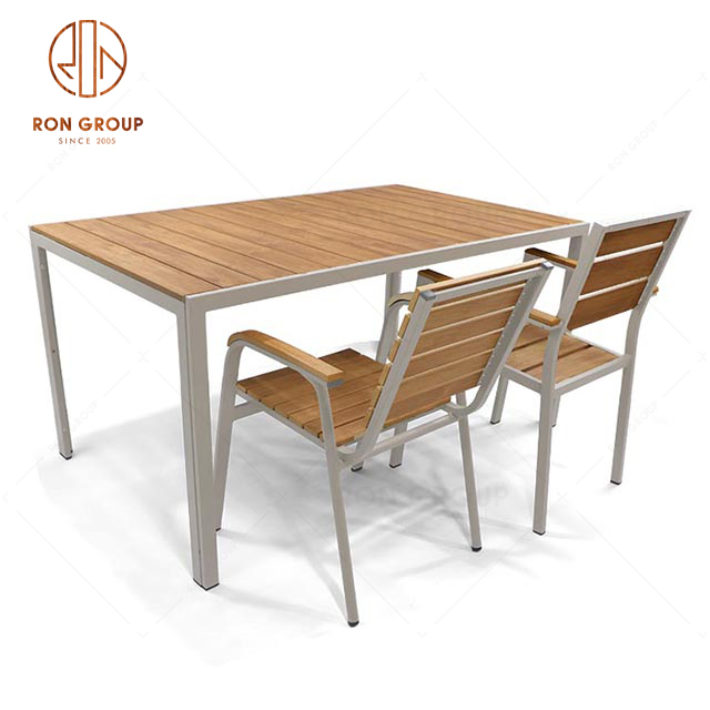 RNFO219-5 Outdoor Wooden Table And Chair