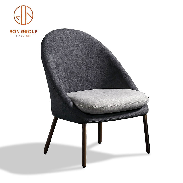 Popular High Quality Restaurant and Hotel Leisure Dining Chair with Metal Leg