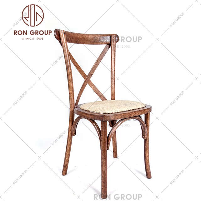 Modern Wooden Chairs 2021 Wholesale Factory Price Solid Plain Wedding Dining Seat 